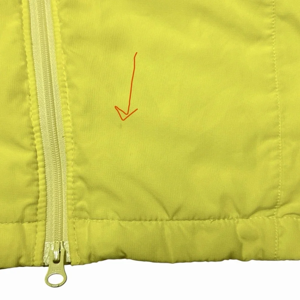 The North Face Flight Series Jacket Men's Yellow Full Zip Windbreaker Large Vent